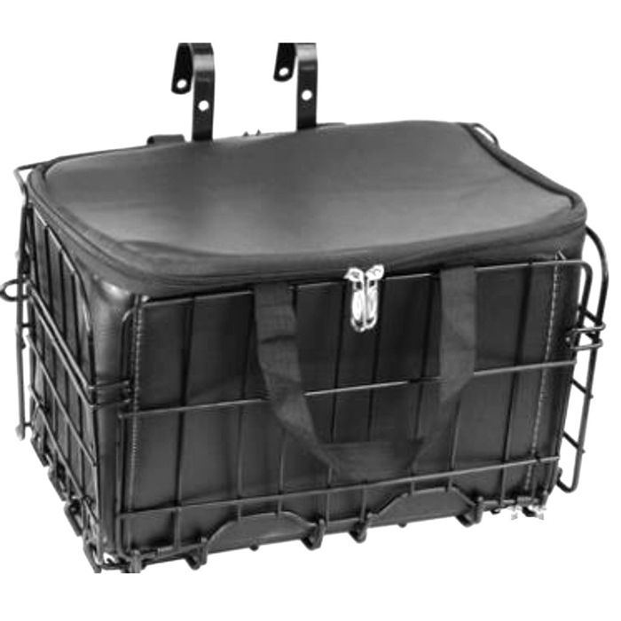 Panier de VéLo de Guidon Avant Panier de VéLo Pliant avec Sac de Doublure de Panier Fourre-Tout de Transporteur