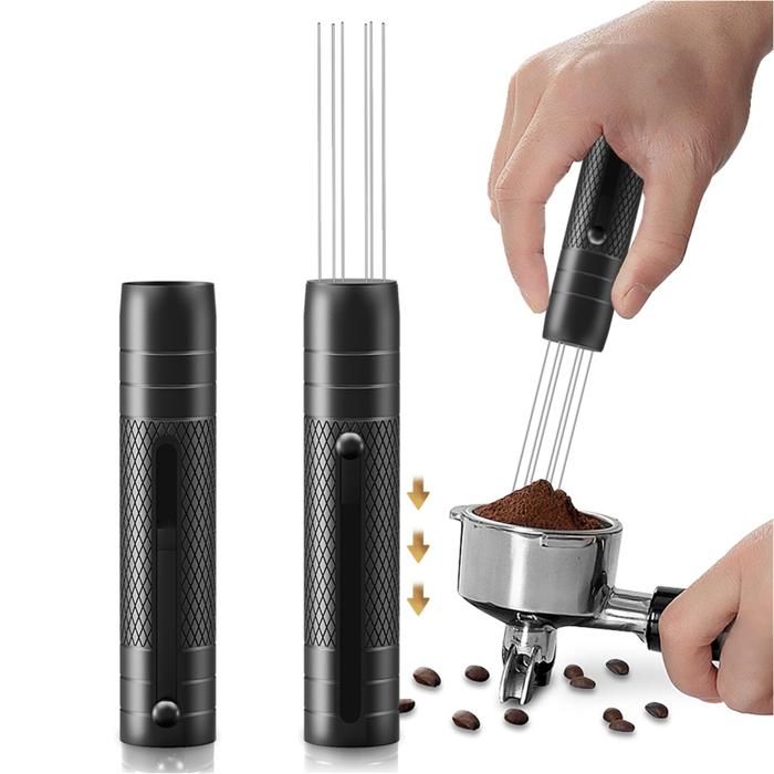 Distributeur De Café, Agitateurs De Distributeur De Café En Alliage D'aluminium Avec Support Agitateur De Cafe Portatif Outil De Distribution Wdt Professionnel  51 Mm