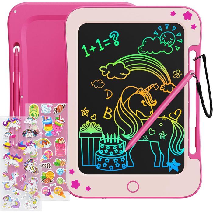 Pack de 4 tablettes d'écriture LCD pour enfants, tableau de dessin