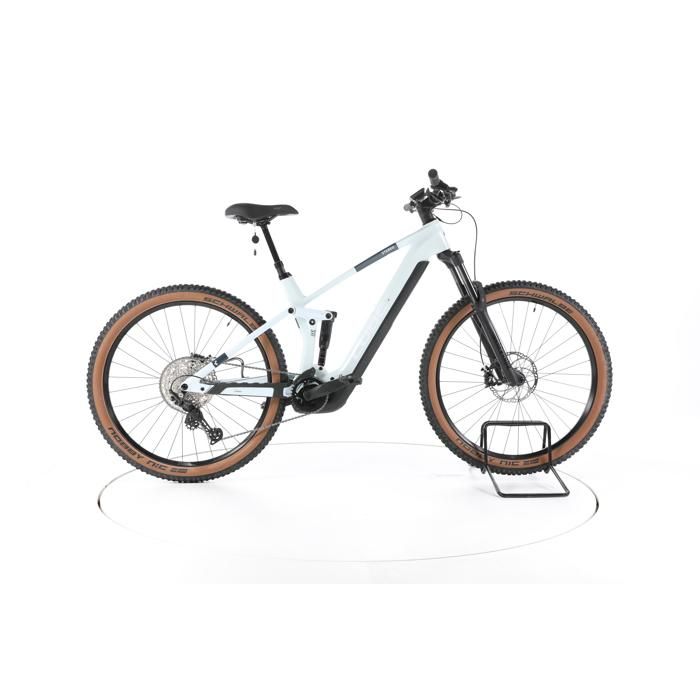 Vélo électrique - Cube Stereo Hybrid 140 HPC Pro - blanc - VTT électrique tout suspendu - Bosch 625 Wh Reconditionné - Cube