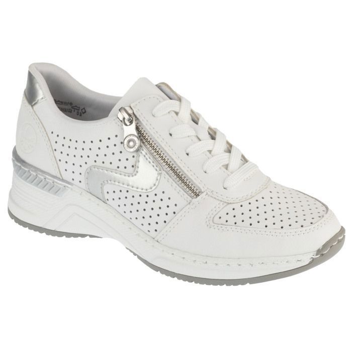 Rieker Baskets Femme - Blanc - Rieker Sneakers N4340