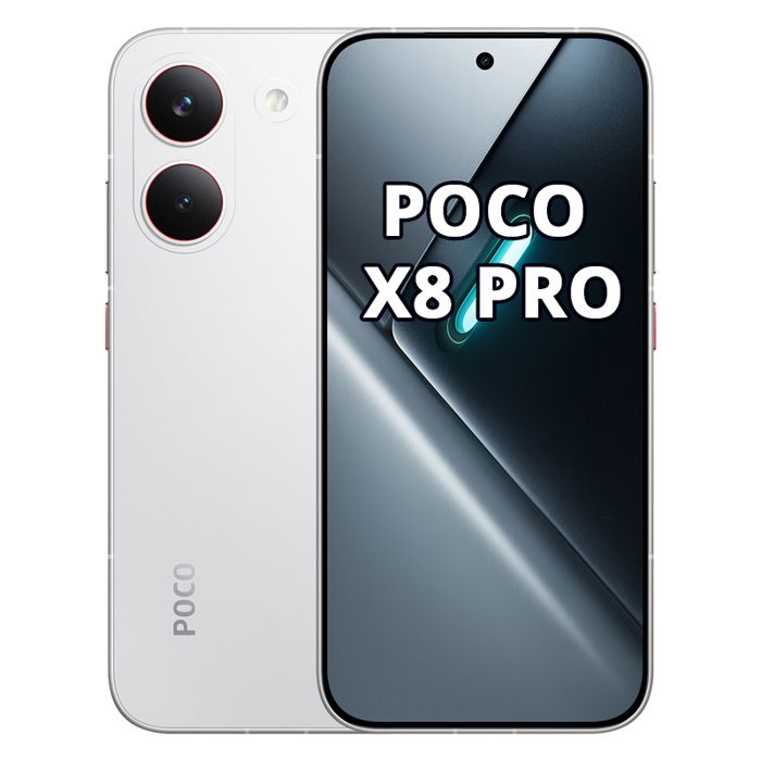 Smartphone - POCO - X8 Pro - 12 Go RAM - 512 Go ROM Blanc- Écran AMOLED 659 pouces