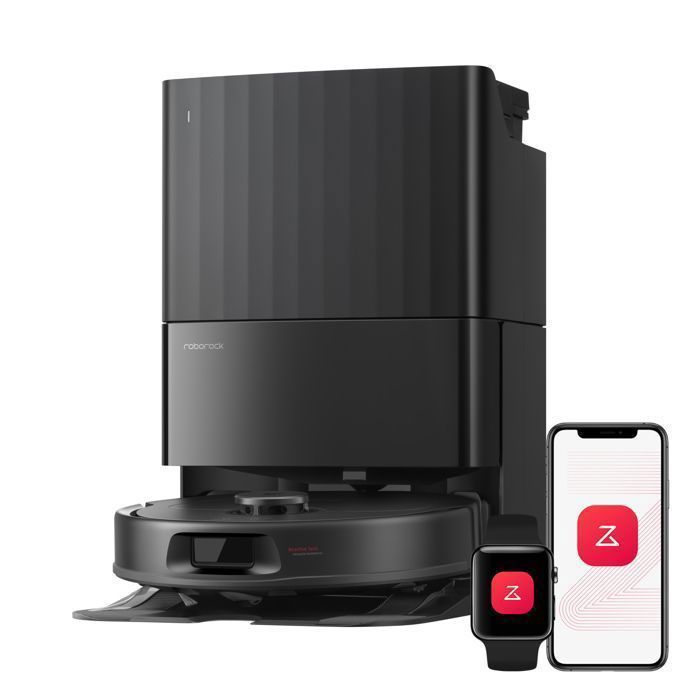 Roborock Qrevo S Pro Robot Aspirateur Laveur 18 500 Pa 75 °C Autonettoyant à Haute Température 45 °C Séchage à l’air Chaud - Roborock