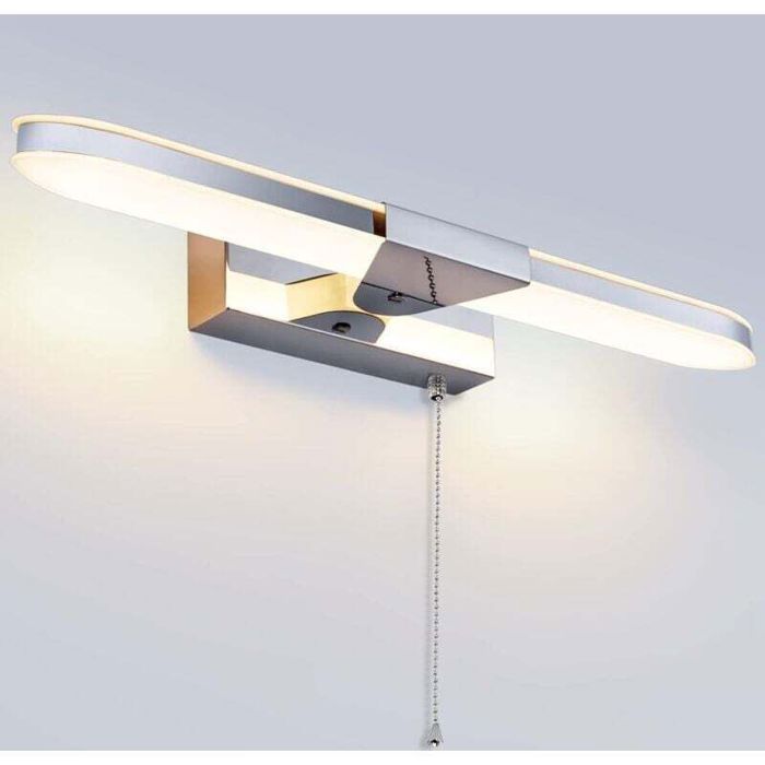 Lampe Miroir LED Salle de Bain 40CM Lampe pour Miroir Lumineux LED Applique Murale Lumiere Miroir Salle de Bain Avec interrupteur à