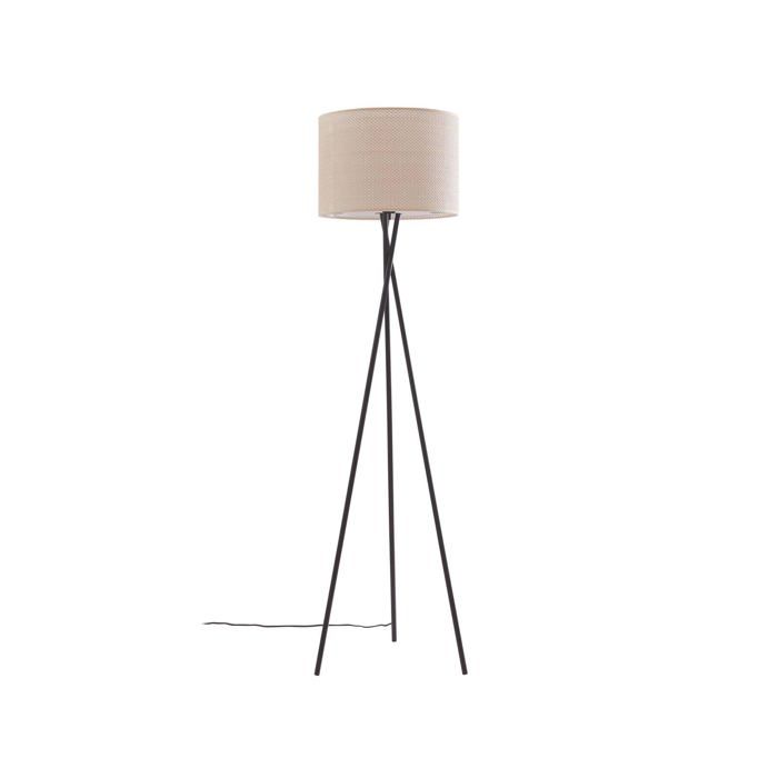 Lindby Lampadaire Soula (Traditionnel) en Beige e. a. pour Salon & Salle à manger (1 lampeà E27) Sur Pied Lampe a de Sol