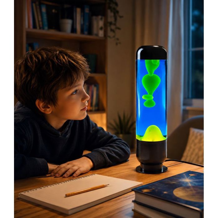 LAMPE A LAVE CAPSULE BLEU VERT LAMPE A LAVE CAPSULE BLEU VERT