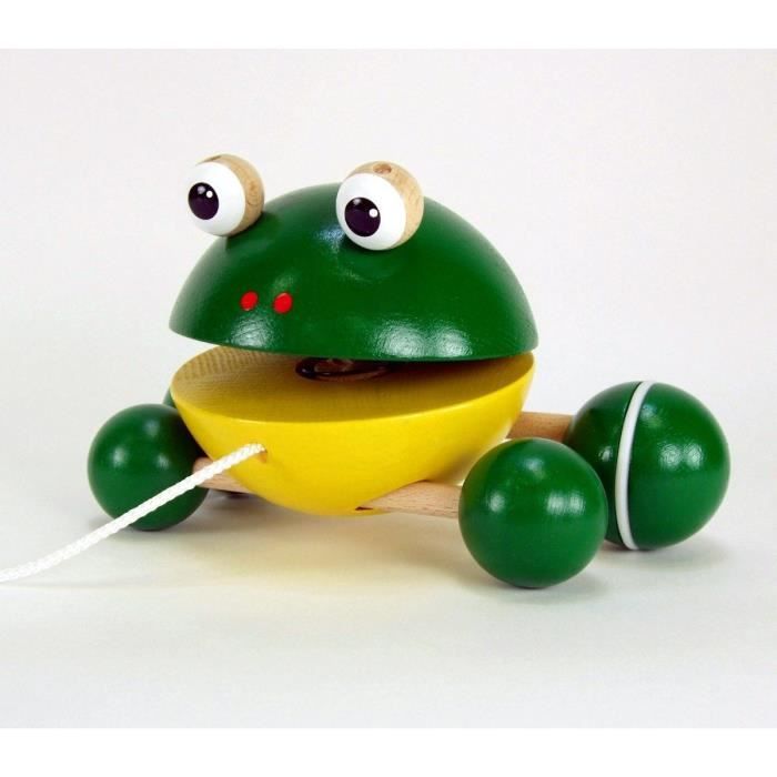 Jouet à tirer Grenouille "Eli" jouet en bois - Achat / Vente jouet à tirer  - Cdiscount