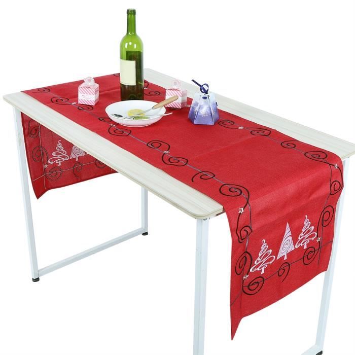 Kit Couture Noël – Chemin De Table Pain D'épices, Prêt à Coudre, Broderie Finie