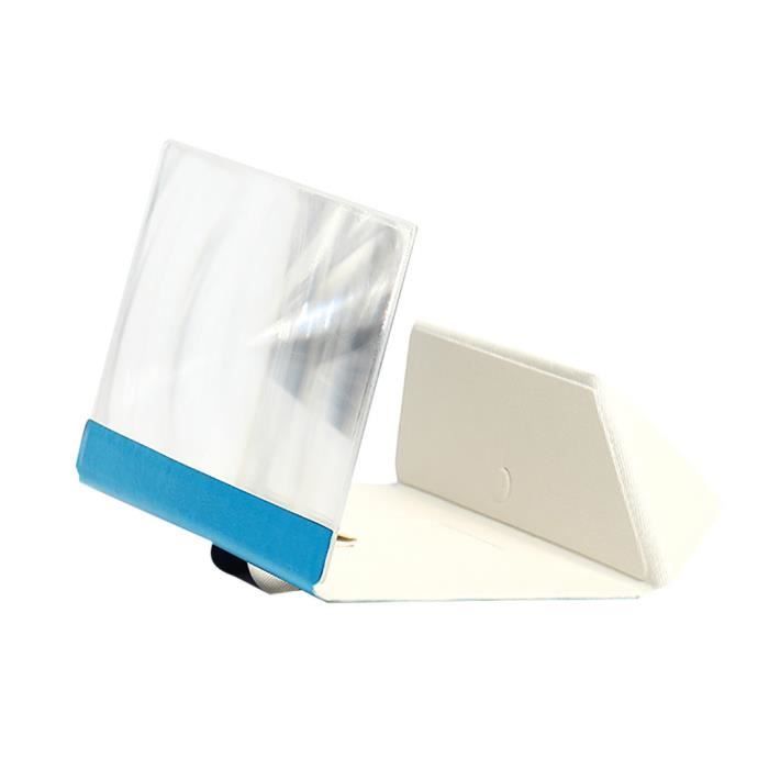 Support Loupe Pour Téléphone - Agrandisseur D'écran 18x12cm - Grossissement X2 à X3 - Sans Pile - Pour Films Et Lecture - Noir