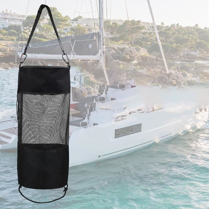 Sac Poubelle Filet Pour Bateau - Maille Nylon 24x69 Cm - Ouverture 10,2 Cm - Pour Canettes, Déchets Embarqués