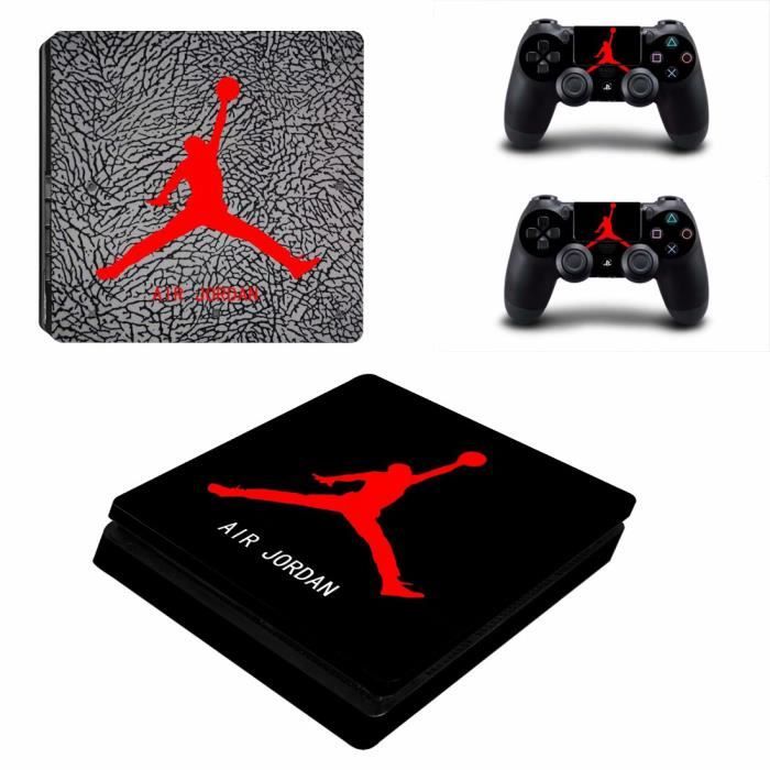 Air Jordan Logo PS4 Slim Skin Vinyl autocollant Decal Sticker pour
