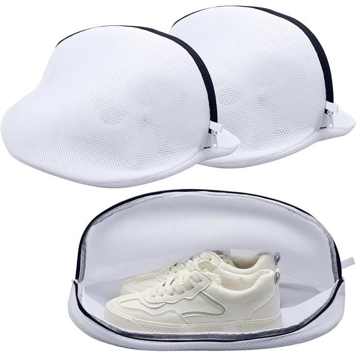 Sac Lavage Chaussures Machine 2 Pièces - Protection Réutilisable Jaune Pour Machine à Laver