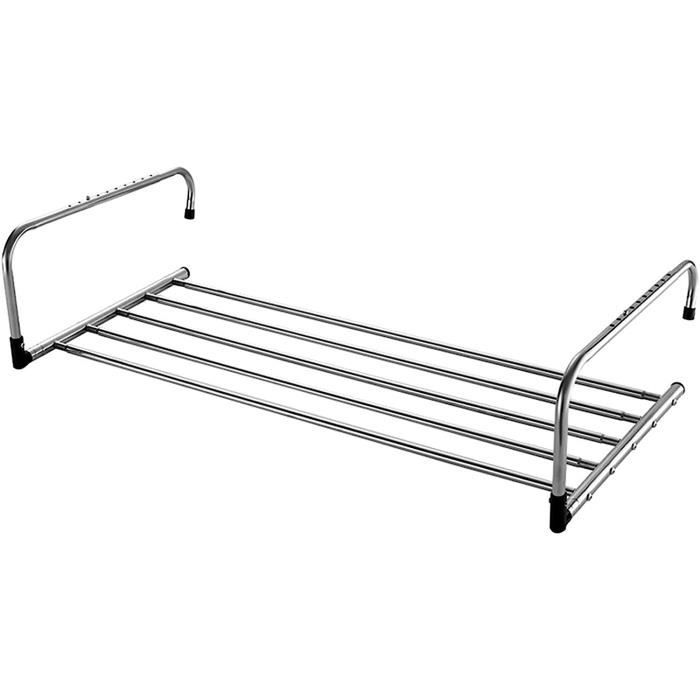 Séchoir Pliable Acier Inox Extensible - Pour Fenêtre, Balcon, Intérieur - Pas De Perçage, Rangement Facile
