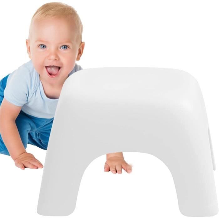 Tabouret Double Marche Pliable Pour Enfant 32,5x32cm - Antidérapant Et Stable - Pour Salle De Bain, Cuisine - 7