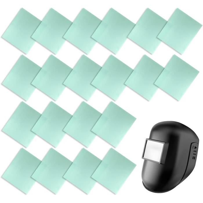 Lot 5 Films Protection PC Casque Soudage 115x95mm - Lentille Anti-Éclaboussures