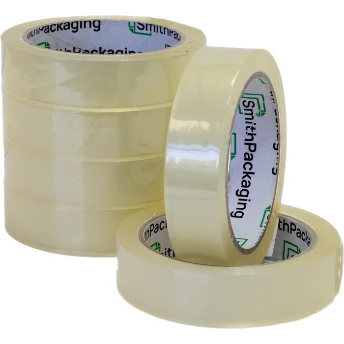 Smithpackaging Lot De 6 Rouleaux De Ruban Adhésif Transparent 24 Mm X ...