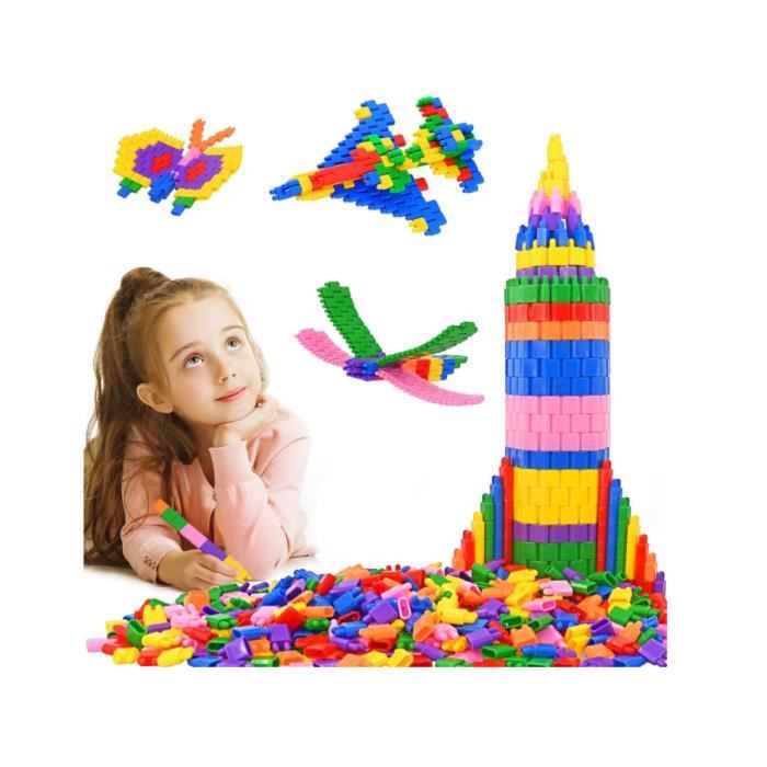 Ensemble de 600 Blocs de Construction pour Enfants - Ensemble de Jeu d ...