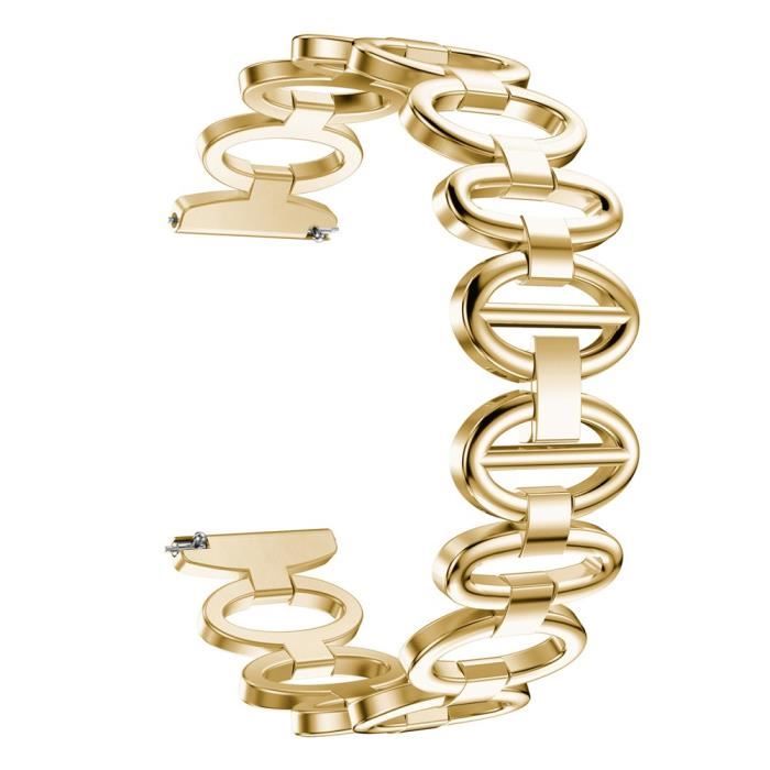 Bracelet De Montre Acier Inoxydable - 16mm - Compatible Bandai - Couleur Or Jaune - Unisexe - Neuf Sans étiquette