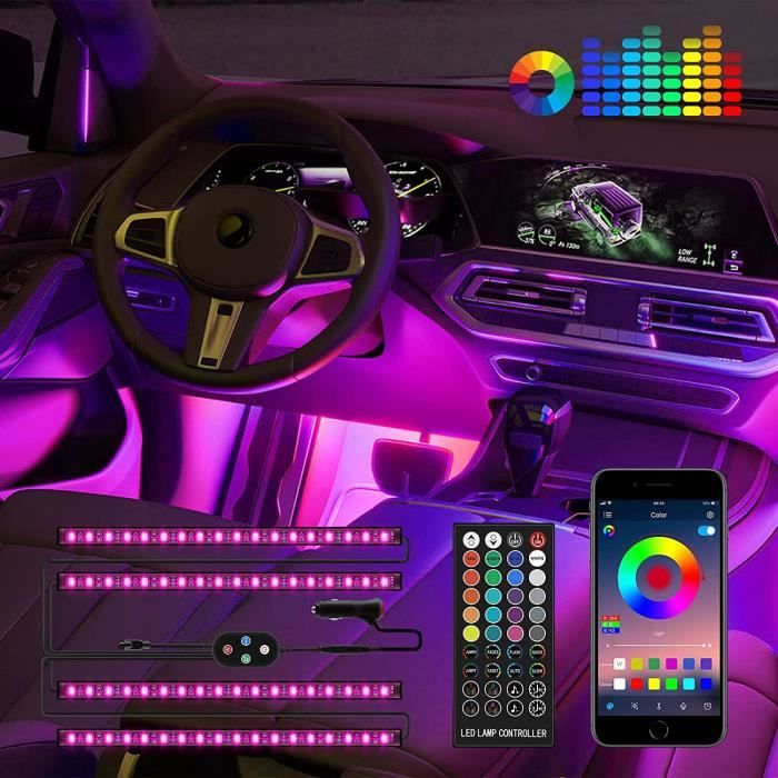 Éclairage intérieur de voiture à LED , bande LED de voiture 4