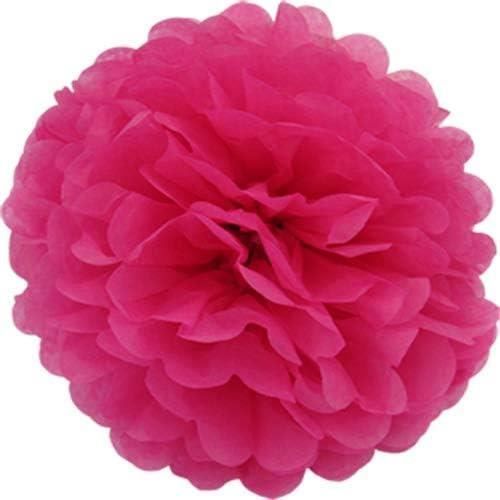 Pompons Papier De Soie 25,4 Cm - Lot De 10 - Vert Foncé - Pour Fête, Mariage, Anniversaire