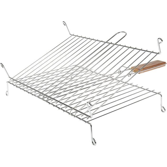 Double grille à Barbecue en inox (30x35cm)