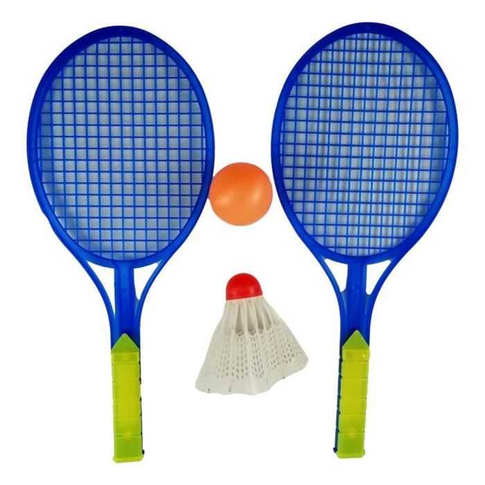 Raquettes de badminton en bois, lot de 2, avec volants, rétro Raquettes de badminton en bois, lot de 2, avec volants, rétro