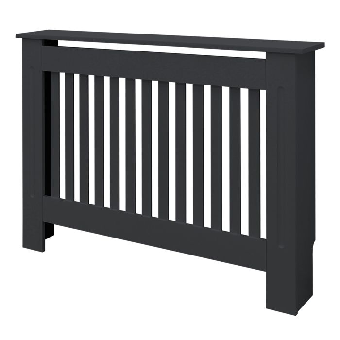 ECD Germany Radiator Cover Country Style 152x19x82cm Black Made of MDF Varnished for Bedroom Living Room Radiator Cover Radiator Cover ECD Germany Radiator Cover Country Style 152x19x82cm Black Made of MDF Varnished for Bedroom Living Room Radiator Cover Radiator Cover