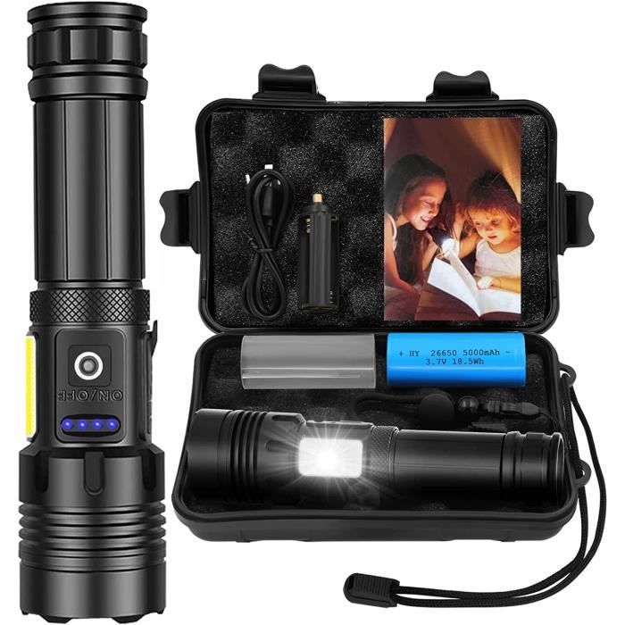 Lampe Torche Puissante 20000 Lumens Poche Rechargeablelampe Tactique Xhp160 7 Modes D éclairage