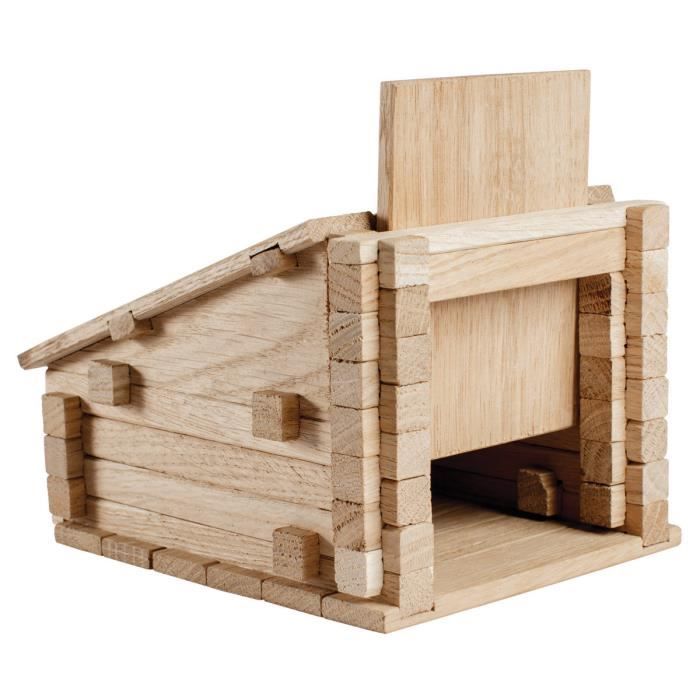 Jouet De Construction Maison avec garage(75 pièces) Jeux de construction  en bois écologique pour enfants 4+age. - Cdiscount Jeux - Jouets