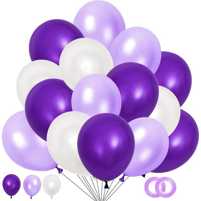 Ballon Violet 50 Pièces 12 30 Cm, Ballon Gonflable Hélium, Ballons  D'Anniversaire,Décoration Pour Anniversaire, Mariage,Bap[u167] - Cdiscount  Maison