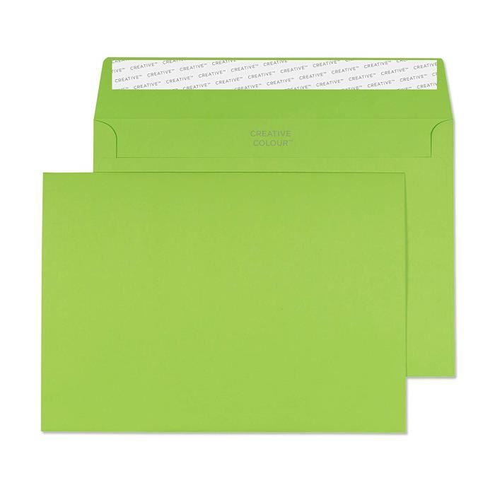 Blake Creative Colour Boîte de 25 Enveloppes C5 162 x 229 mm 120 g Vert Citron - 45307