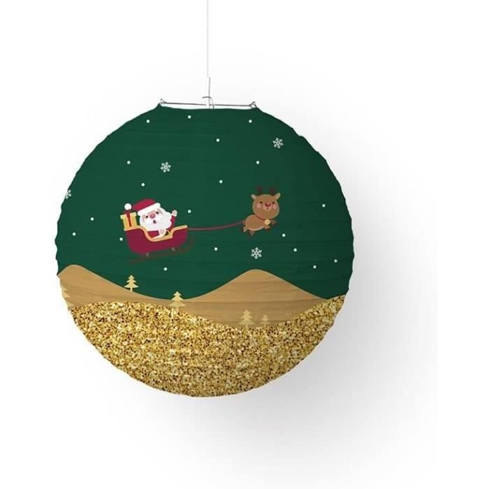 Lanterne Suspendue Papier Chinois Festival De Noël Décoration Accessoires  Père Noël Cadeau Artisanat Décor Arbre De Noël (4, [N1775] - Cdiscount  Maison