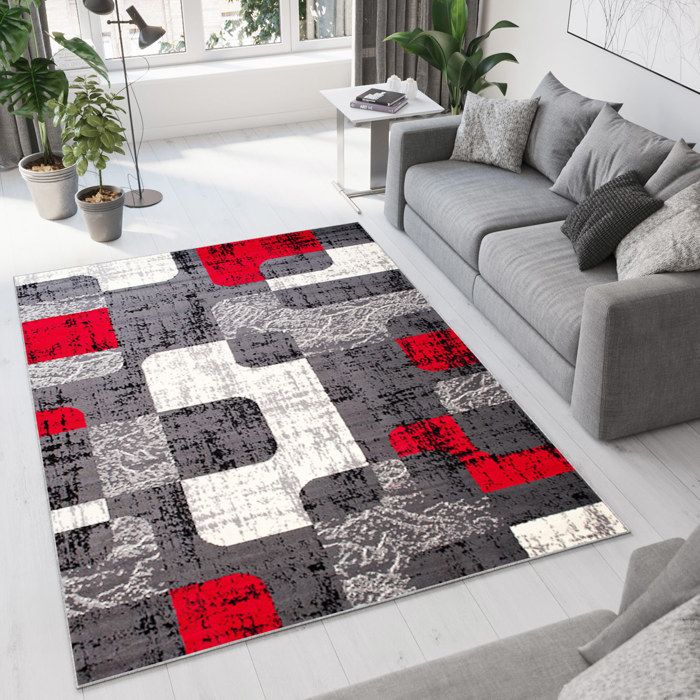 Tapiso Dream Tapis De Salon Chambre Ado Design Moderne Fin Gris