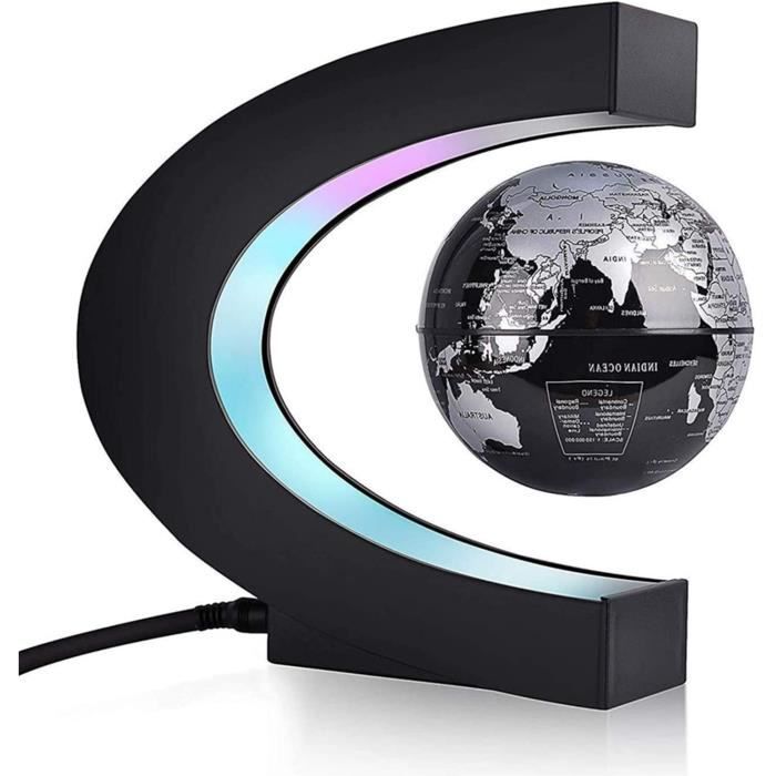 Globes De Lévitation, Globe Rotatif Magnétique En Forme De O Coloré
