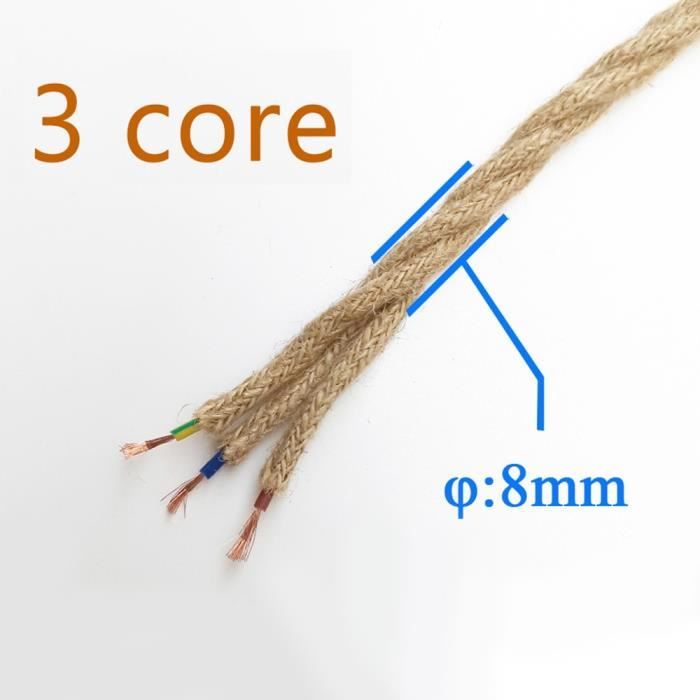 Fil électrique/2 Core Support PVC Secteur électrique Fil De Cuivre De Câble Haute Résistance à La Température 2 X 0,75 Mm² Câble D'alimentation–10 Metre Longueur De Coupe Flexible Bassin Câble Blanc