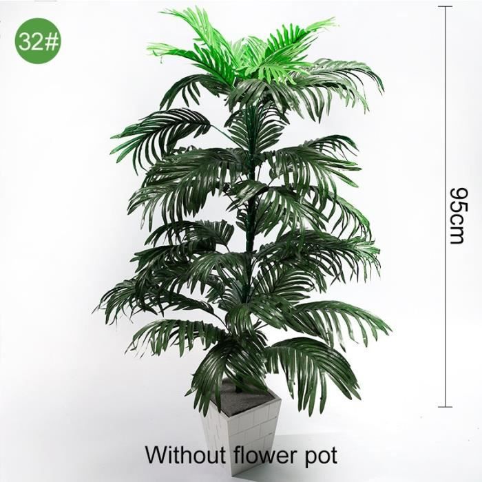 Décoration florale,Feuille de palmier artificielle verte Multiple, plantes en plastique, décorations d'extérieur de - Type 32