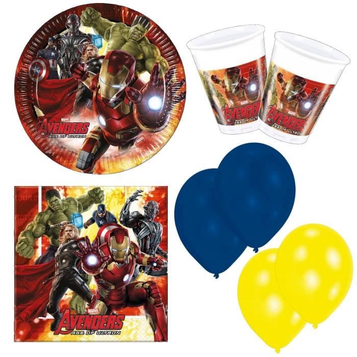 Kit Anniversaire Avengers Avec Ballons Cdiscount Maison