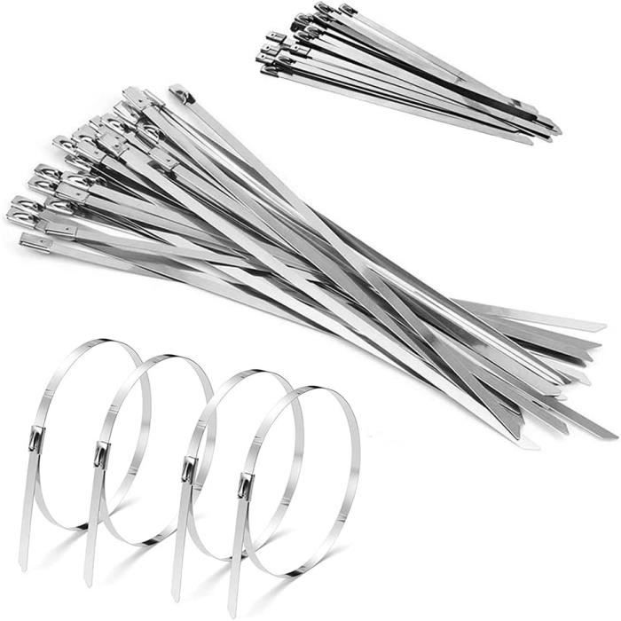 Lot De 10 Serre-câbles SS304 Et SS3016 - En Acier Inoxydable