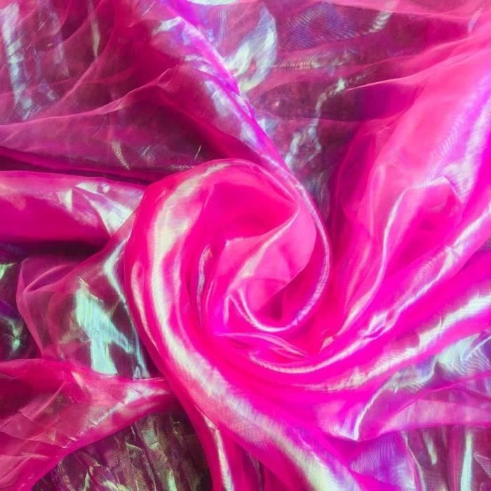 Tissu Tulle Pailleté Rainbow - 150 Cm De Large X 1 Mètre - Polyester Brillant Pour Robes, Décorations DIY - Doux Et Fin - 14