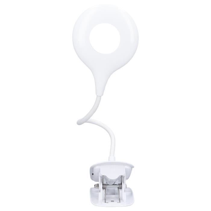 Lampe De Pupitre à Clipser LED Rechargeable - Double Tête Réglable, Pour Piano, Lecture, Couture