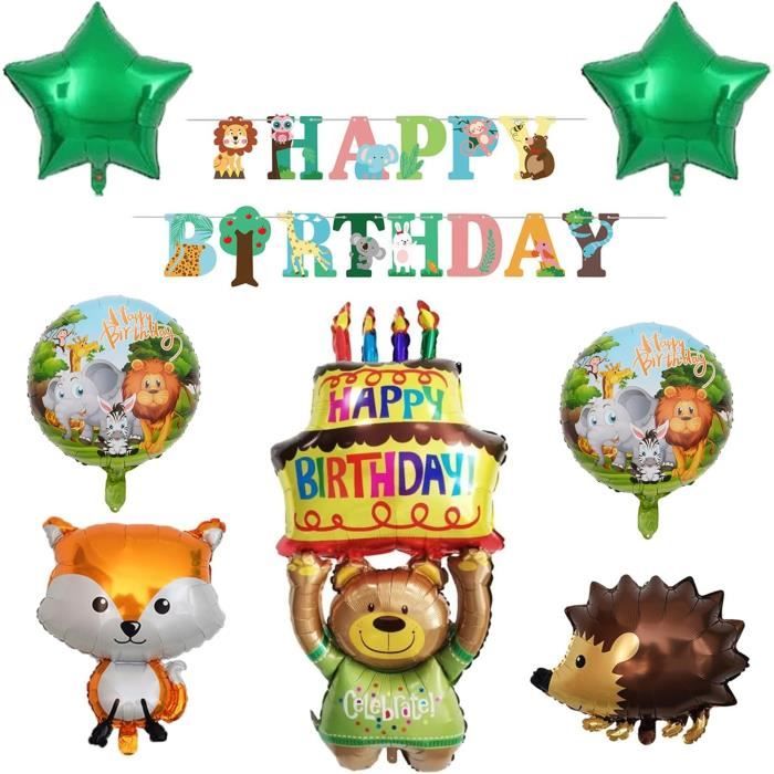 46pièces Décorations Fête Danniversaire à Thème Renard - Canada