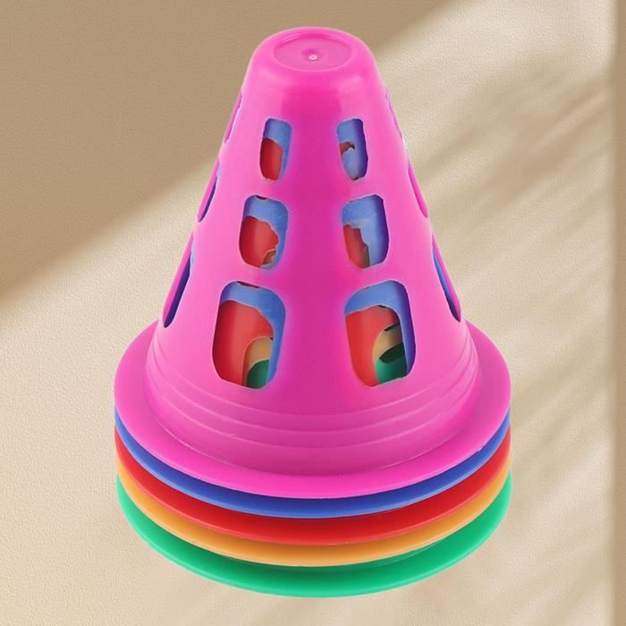 Kit De 4 Haies D'Entraînement Sportif - 8 Cônes Et 4 Barres - Multicolore