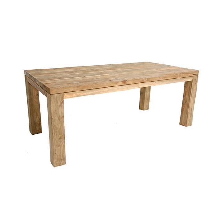 Table En Teck Massif Recycle 180 X 90 Cm Callao Achat Vente