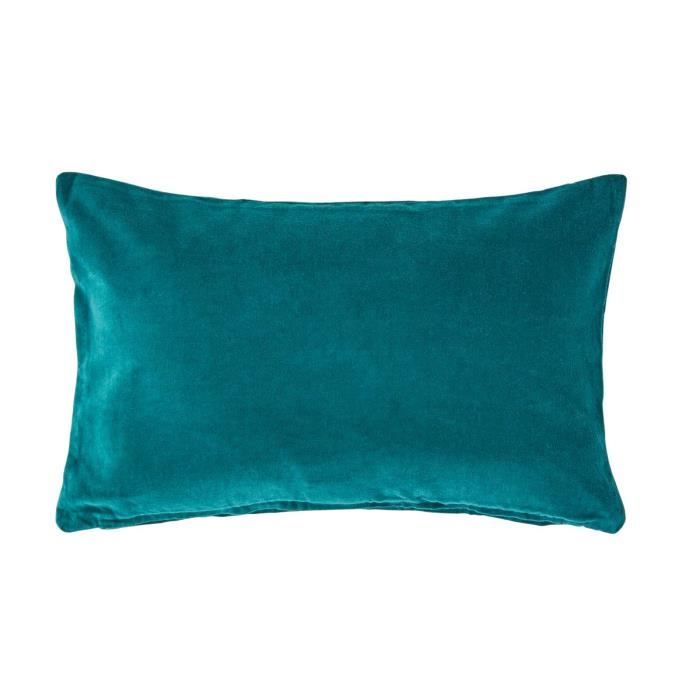 Housse de coussin en velours Vert émeraude 30 x 50 cm Housse de coussin en velours Vert émeraude 30 x 50 cm