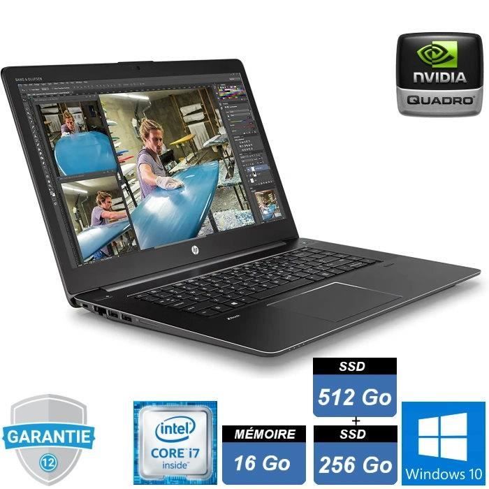 HP Zbook 15 G3 Studio i7-6820HQ/16Go RAM/SSD 512Go+ SSD 256Go WIN10 - Hewlett packard