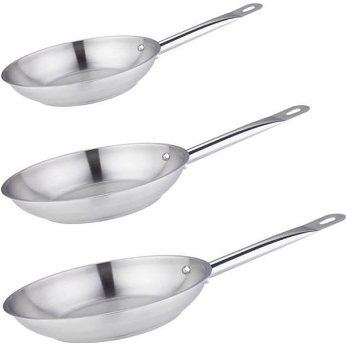 LIWI-Madame Petravera 3.0 Lot De 3 Poêles En Aluminium, Adaptées à L