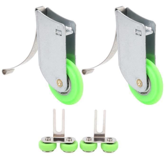 4 Poulies De Fenêtre Coulissante Uxcell – 64 Mm, Double Rouleau Laiton Et Inox, Diamètre 12 Mm