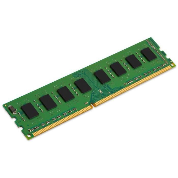Vente Memoire PC Kingston ValueRAM DDR3 8Go, 1600MHz CL11 240-pin DIMM - KVR16N11/8 pas cher