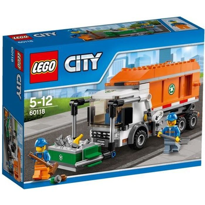 LEGO® City 60118 Le Camion Poubelle - Cdiscount Jeux - Jouets