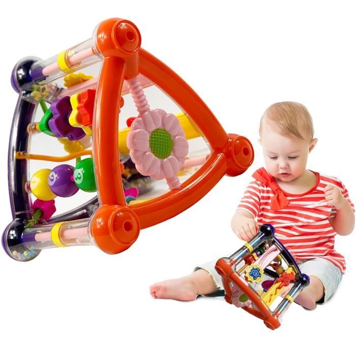 Jouets à Maillons Géométriques Couleurs Assorties pour Nourrissons et Tout- Petits 75 Pcs